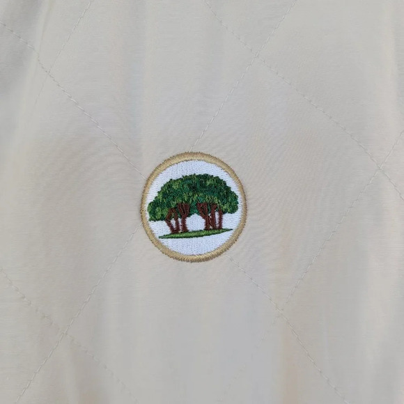 Peter Millar Puffer Vest Jacket Womens Large Beige Quilted - Picture 3 of 12